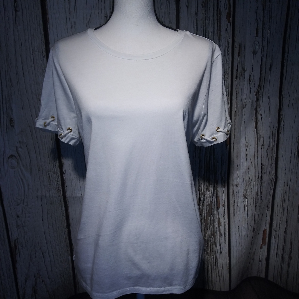 Michael kors large white short sleeve